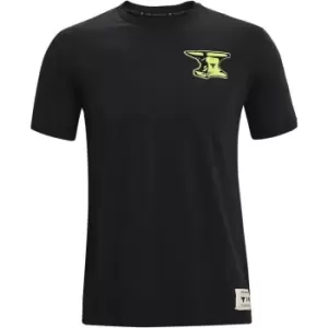 Image of Under Armour Armour Rock Wreck Crew T Shirt Mens - Black