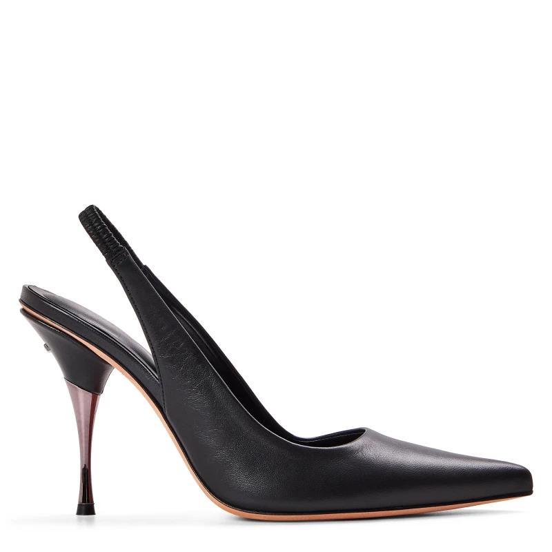 Image of Boss Womens Stiletto Heeled Sandals Black female 4 (37)