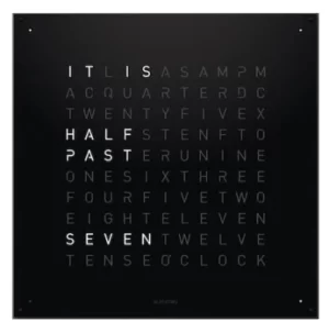 Image of QLOCKTWO Large Black Pepper Wall Clock 90cm