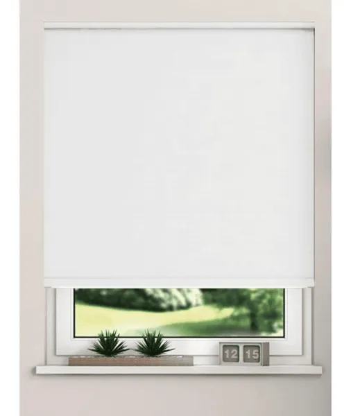 Image of NewEdgeBlinds Blackout Roller Blinds White 150cm Width x 165cm Length