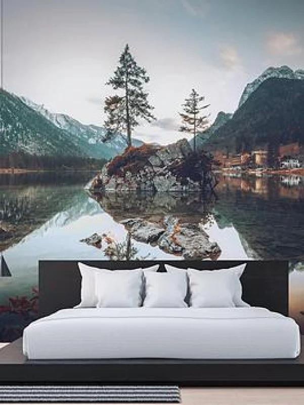 Image of AS Creation Hintersee Digital Mural 350cm X 255cm, Brown 423722