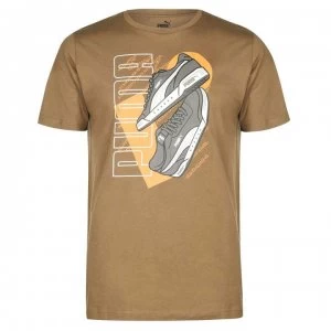 Image of Puma Sneaker QT T Shirt Mens - Olivine