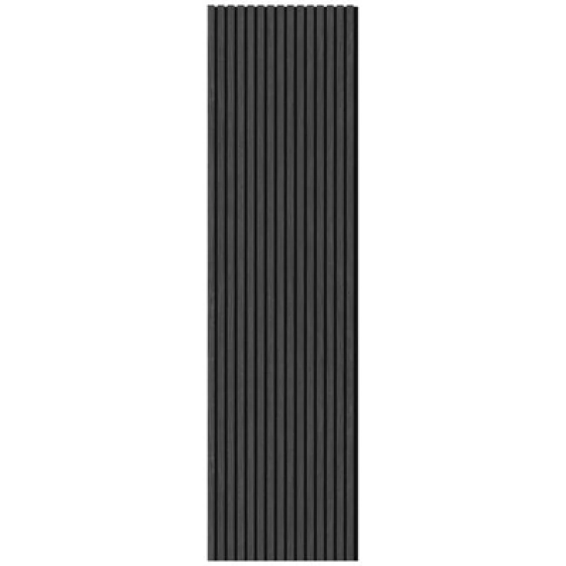 Image of Wall Panels UK Slat Acoustic Wall Panel ( 2 Pack ), Black 8210