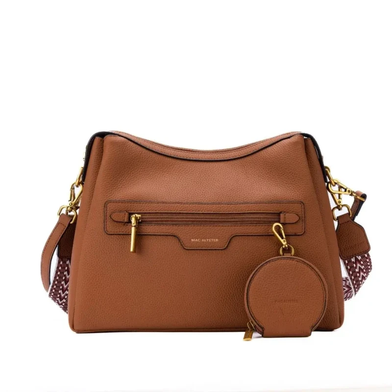 Image of Mac Alyster Crossbody bag For Her Mac Alyster Giulia Marron Female TU