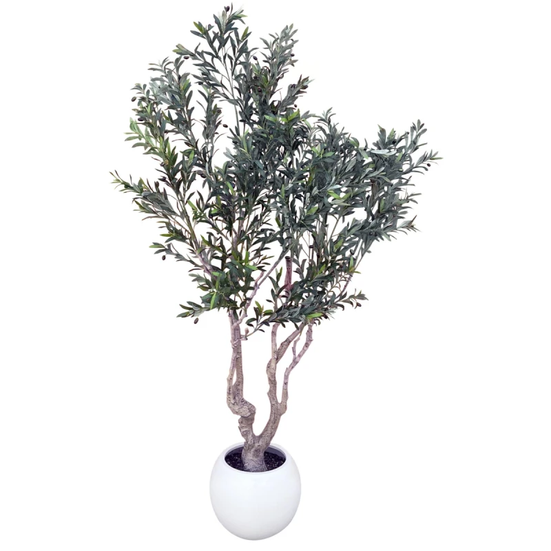 Image of N/A 250cm XXL Artificial Olive Tree with Decorative Planter