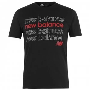 Image of New Balance Balance Mens Repeat T-Shirt - Black