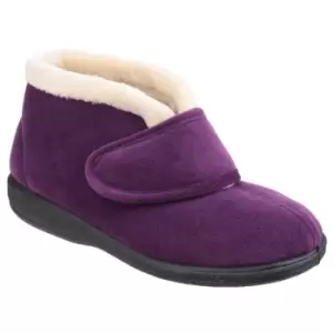 Image of Fleet & Foster Levitt Bootie Slipper Female Plum UK Size 6
