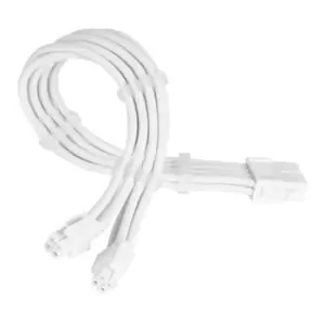 Image of SilverStone PP07E 8 Pin (4+4) White PSU Extension Cable