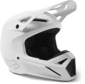 Image of FOX V1 Solid Motocross Helmet, white, Size XL, white, Size XL
