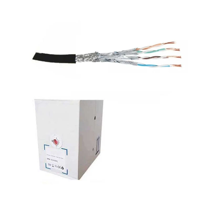 Image of FDL CAT.6a S-FTP STRANDED PATCH CABLE LSZH (305M BOX) - BLACK