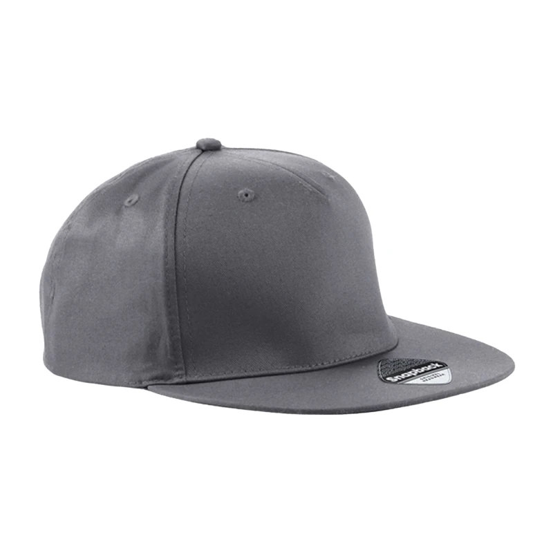 Image of Beechfield Beechfield Men 5 Panel Retro Rapper Cap in Mid Grey Mid Grey One Size Male 5063300061121