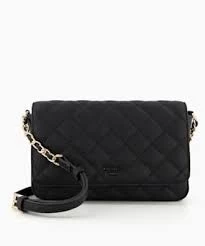 Image of Dune 'Dupree' Quilted Crossbody Bag - black