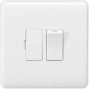 Image of MLA Knightsbridge Curved Edge 13A Switched Fused Spur Unit With Flex Outlet From Base - CU6300F