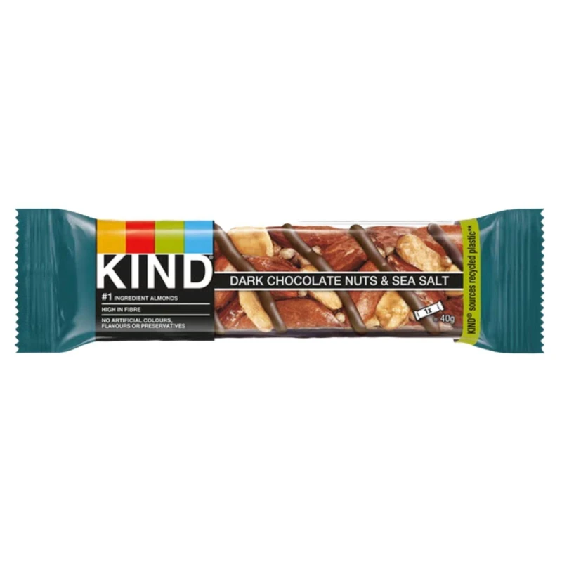 Image of KIND Kind Dark Chocolate Nuts and Sea Salt 40g (Pack of 12) 124805 124805