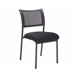 Image of TC Office Jupiter Mesh Back Conference Chair with Black Frame, Black