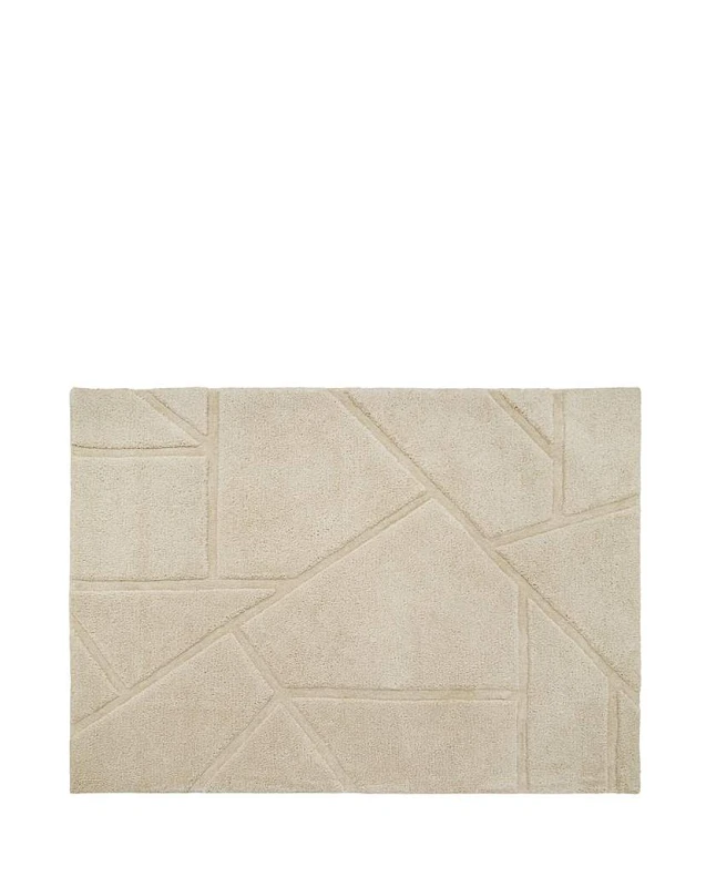 Image of Origins Stack Geometric Rug Cream - Origins - Size: 120X170 Cream 120X170 HR94004