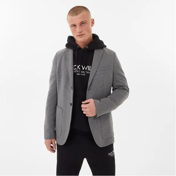 Image of Jack Wills Jersey Blazer - Grey XS
