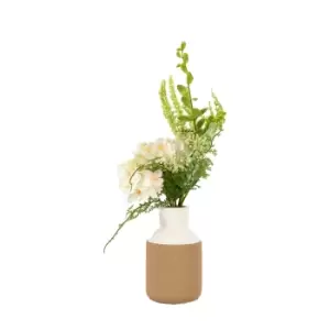 Image of Cleve Vase with Hydrangea Arrangement White