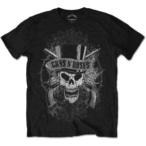 Image of Guns N' Roses - Faded Skull Unisex Medium T-Shirt - Black