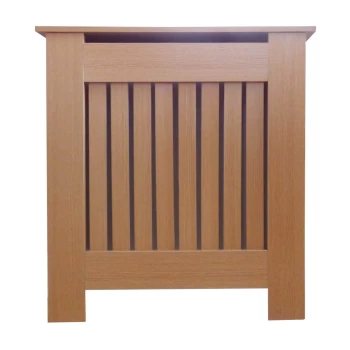 Image of Vertical Oak Radiator Cover - Mini