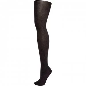 Image of Elle Bamboo 140 denier opaque tights - Charcoal