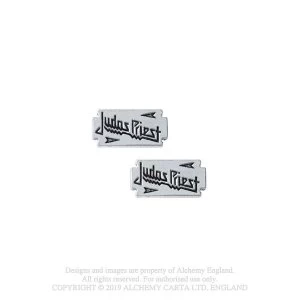 Image of Judas Priest - Razor Blade Stud Earrings