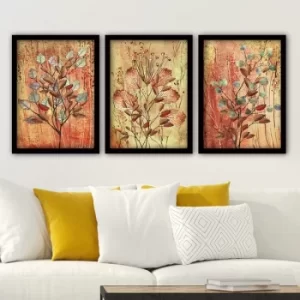 Image of 3SC45 Multicolor Decorative Framed Painting (3 Pieces)