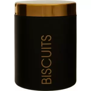 Image of Premier Housewares Liberty Black Enamel Biscuit Canister
