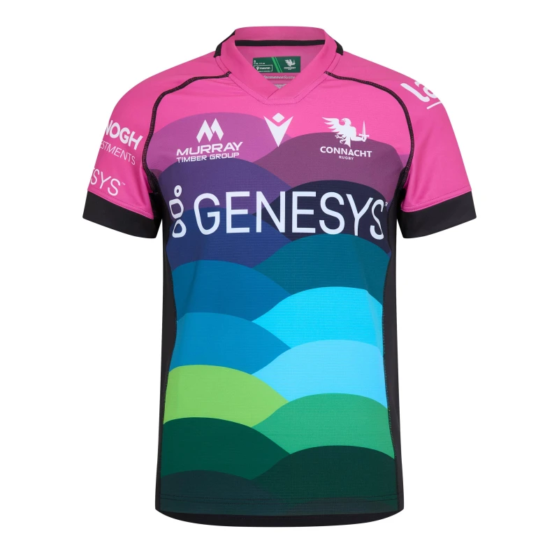 Image of Macron Connacht Training Shirt 2024 2025 Adults - Black M