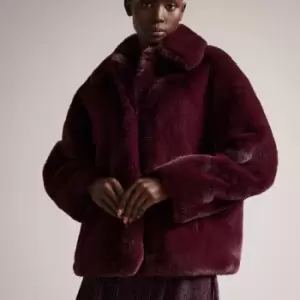 Image of Ted Baker Womens Liliam Coat - Deep Purple - UK 10