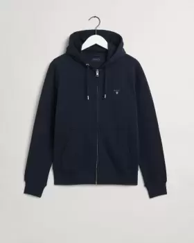 Image of GANT Men Original Full-Zip Hoodie (L) Blue