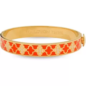 Image of Ladies Halcyon Days Gold Plated Agama Sparkle Bangle HBAGA0710G