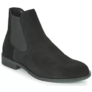 Image of Selected LOUIS SUEDE CHELSEA mens Mid Boots in Black