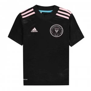 Image of adidas Inter Miami Away Shirt 2021 Junior - Black/True pink