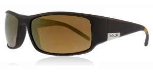 Image of Bolle King Sunglasses Matte Brown Sea Matte Brown Sea Polariserade 63mm
