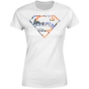 Image of DC Originals Floral Superman Womens T-Shirt - White
