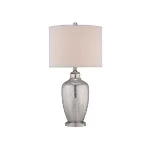 Image of Elstead Nicolls - 1 Light Table Lamp Mercury Glass, E27