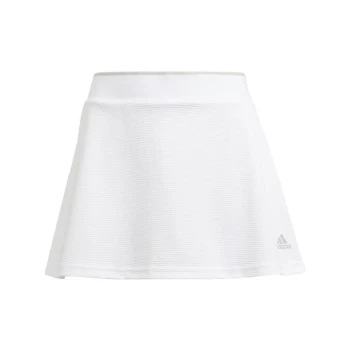 Image of adidas Club Skirt Kids - White / Grey Two