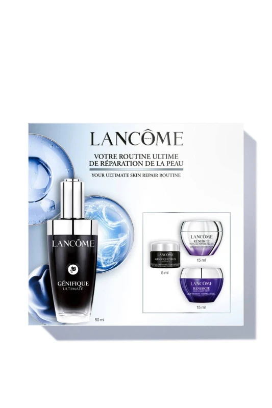Image of Lancome Womens Genifique Ultimate Serum 50ml Set, Skincare Gift Set in Misc Misc Female