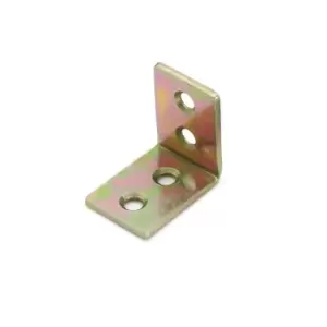 Image of GTV Steel From Corner L Shape Brace Angle Bracket - Size 25 x 25 x 17mm, Pack of