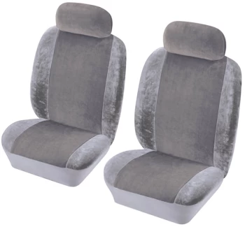 Image of Car Seat Cover Heritage - Front Pair - Grey 1785002 COSMOS