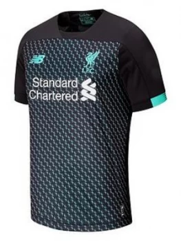 Image of New Balance Liverpool Fc 3Rd Junior 19/20 Short Sleeved Shirt - Black