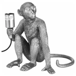 Image of Ringo The Monkey Silver Table Lamp