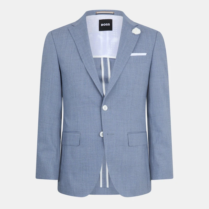 Image of Boss Mens H Hutson Formal Jacket Light/Pstl Blue male XS
