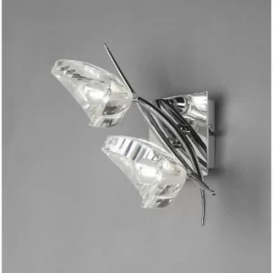 Image of Eclipse wall light with switch 2 Bulbs G9, polished chrome