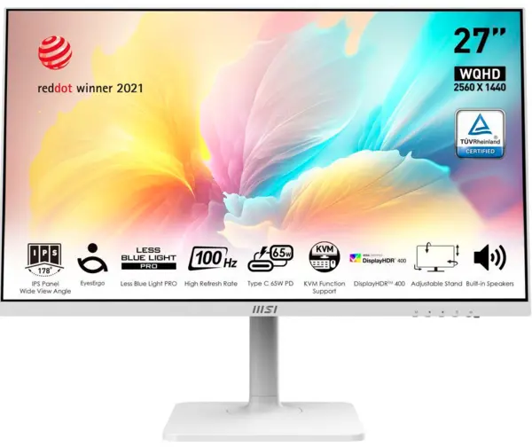 Image of MSI Modern 27" MD272QXPW Quad HD IPS LED Monitor