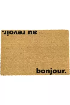 Image of Bonjour Au Revoir Doormat - Regular 60x40cm