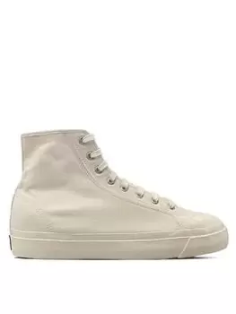 Image of SUPERGA 3192 Campionato Basket Canvas Hi-top - White, Size 10.5, Men
