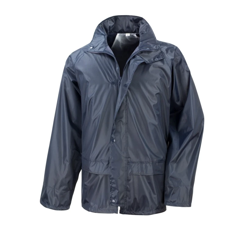 Image of Result Result Men Core Stormdri Rain Over Jacket in Navy Size: Medium Navy M Male 5054171047765