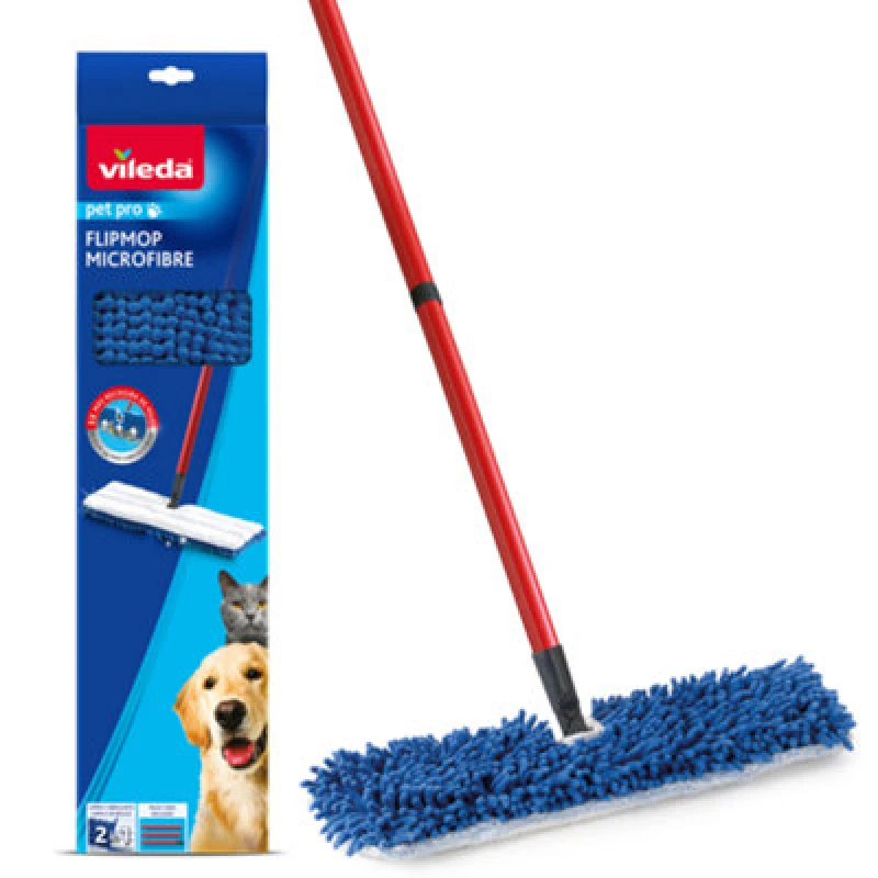 Image of Vileda Vileda Pet Pro Flipmop Microfibre Flat Mop